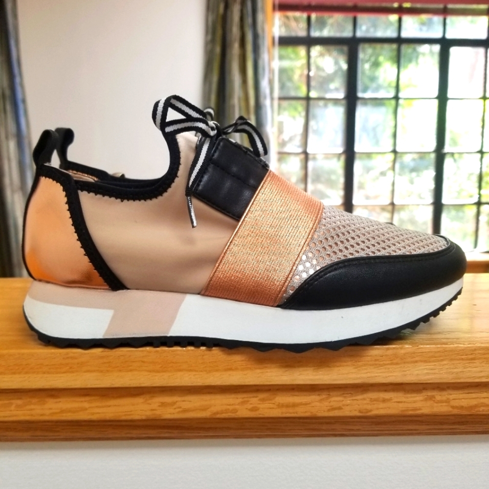 Steve Madden metallic sneakers 6.5